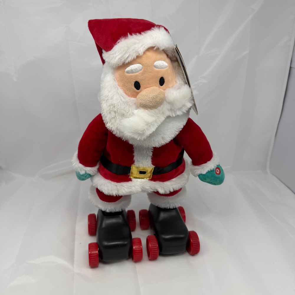 Home Accents Holiday Animated Roller Skating Santa Claus Sings and Skates Plush